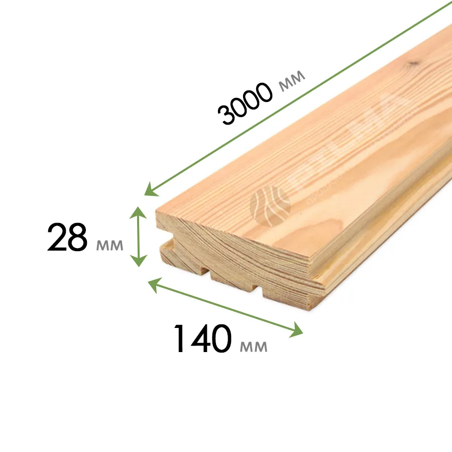 Купить Доска пола из лиственница 28x140 мм 3 м сорт С